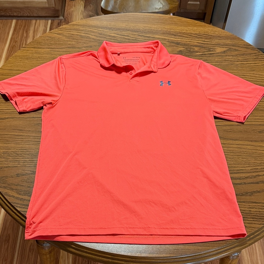Under Armour Men's Bright Coral Polo Shirt